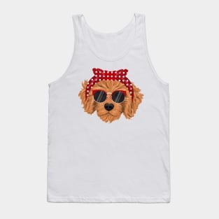 Funny and Cut Goldendoodle Lady Tank Top